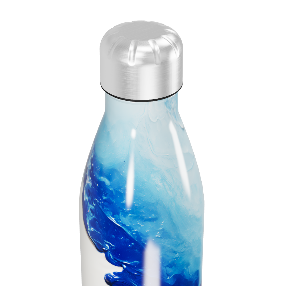 Garrafa Inox Estampa Azul Oceanica