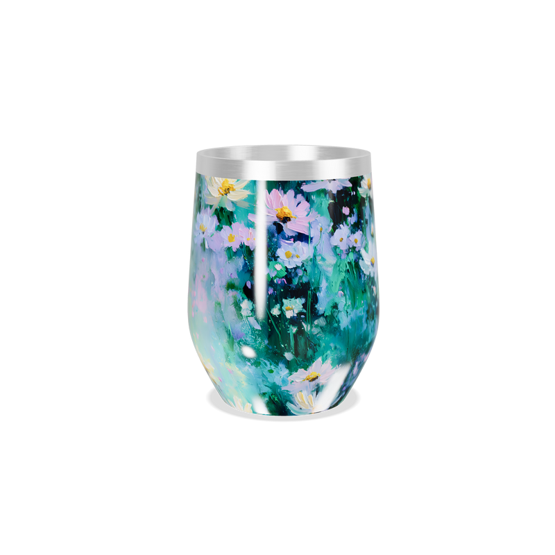 Copo Térmico Slim - Floral Aquarela