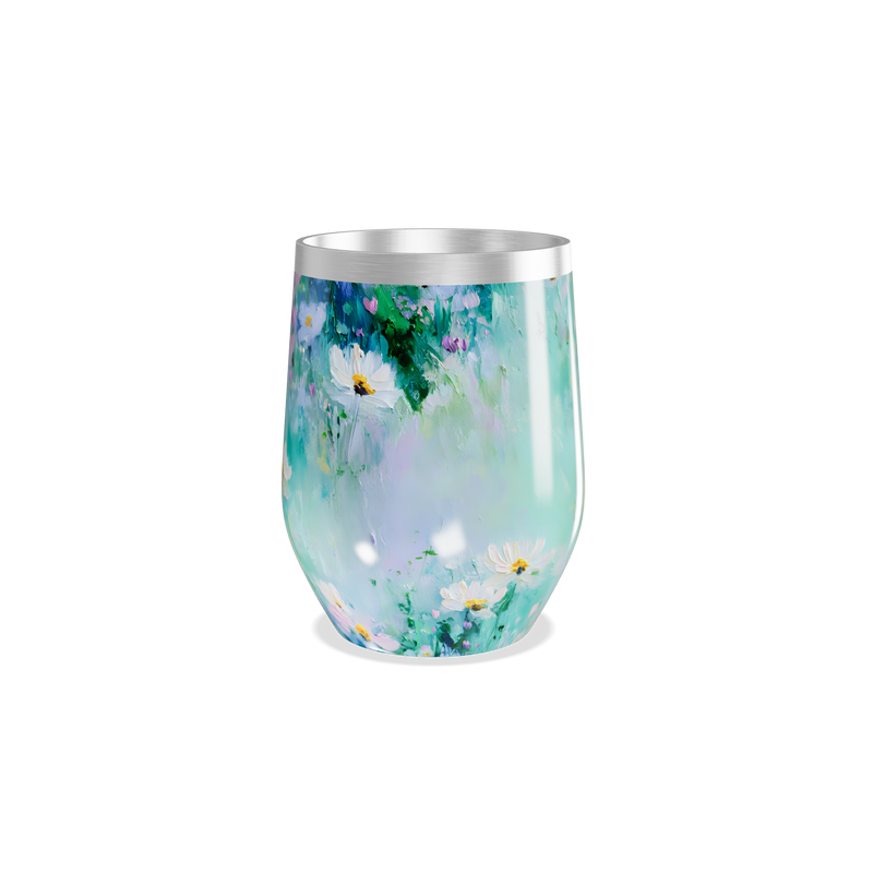 Copo Térmico Slim - Floral Aquarela