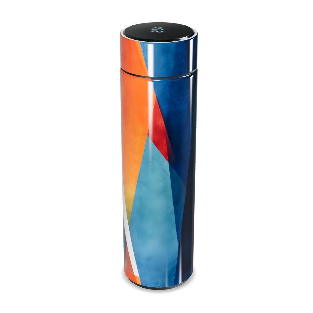 Garrafa Térmica Touch - Azul Verde Amarelo