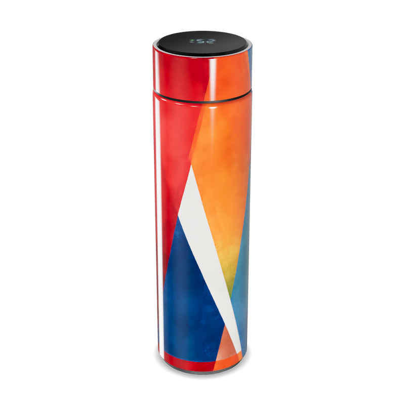 Garrafa Térmica Touch - Azul Verde Amarelo