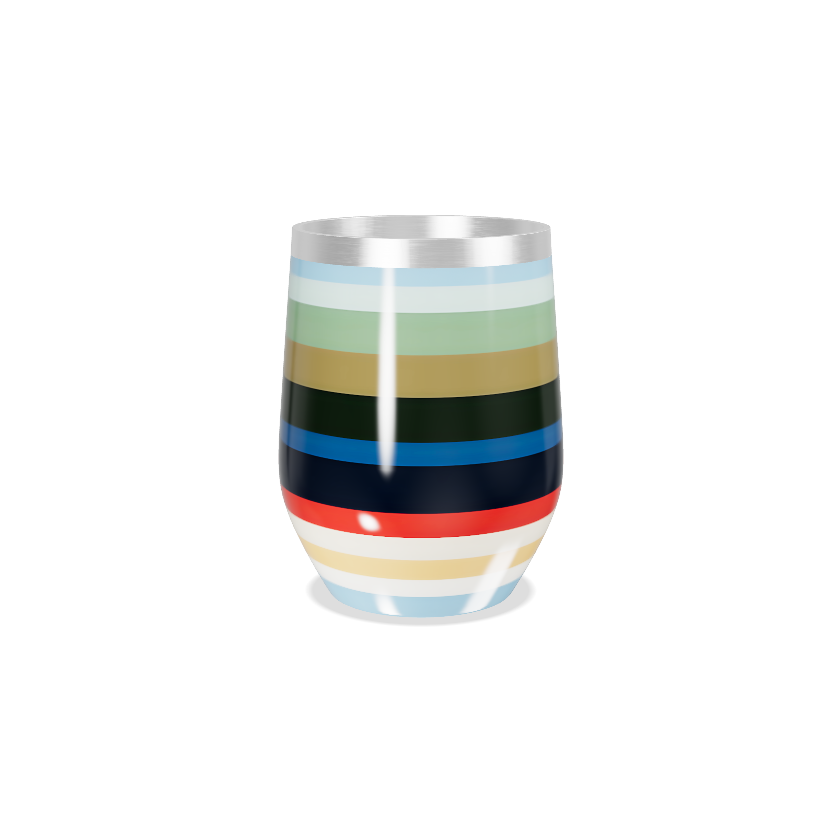 Copo Térmico Slim - Cores e Listras Coloridas