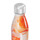 Garrafa Inox - Estampa Marmorizada Laranja