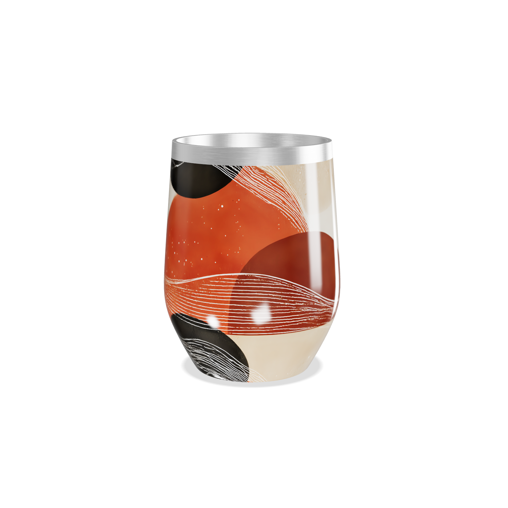 Copo Térmico Slim - Estampa Abstrata Colorida