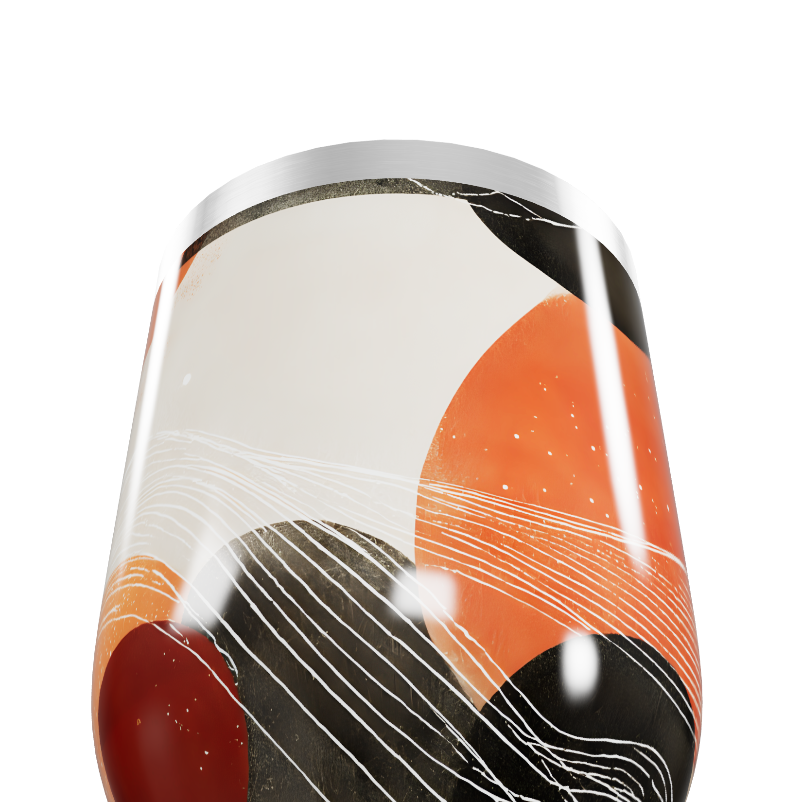 Copo Térmico Slim - Estampa Abstrata Colorida