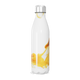 Garrafa Inox - Branca com Estampa Amarela