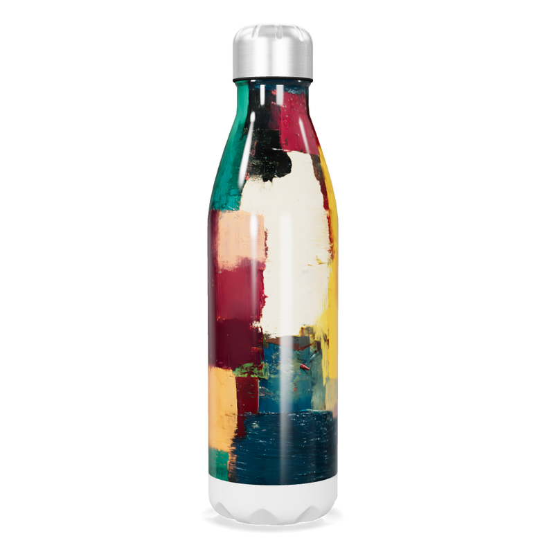 Garrafa Inox - Estampa Colorida Abstrata