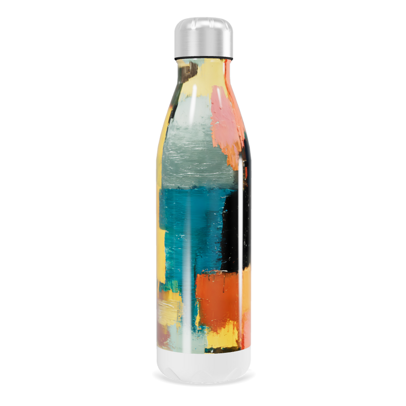Garrafa Inox - Estampa Colorida Abstrata