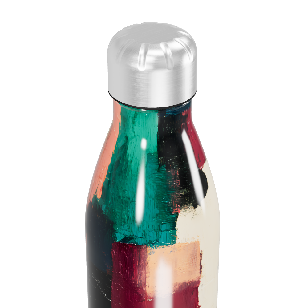 Garrafa Inox - Estampa Colorida Abstrata