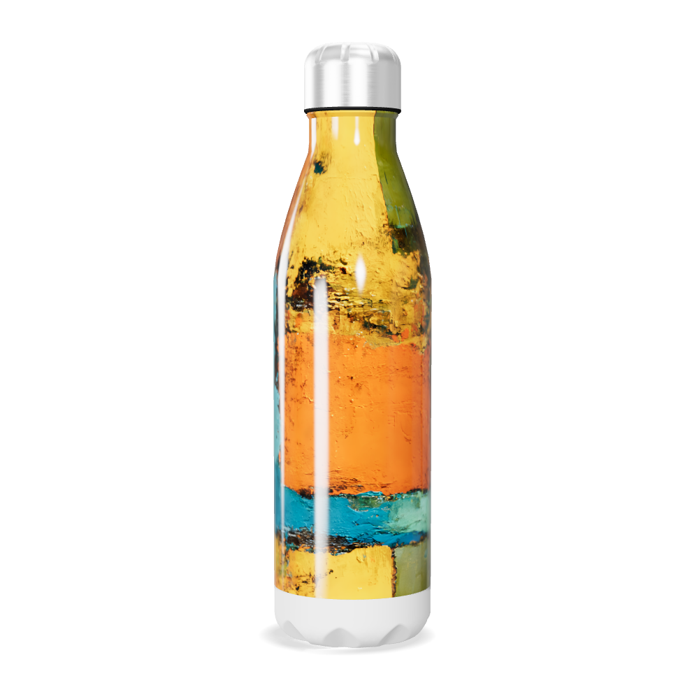 Garrafa Inox - Estampa Colorida Abstrata