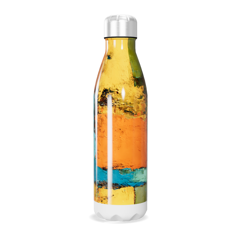 Garrafa Inox - Estampa Colorida Abstrata