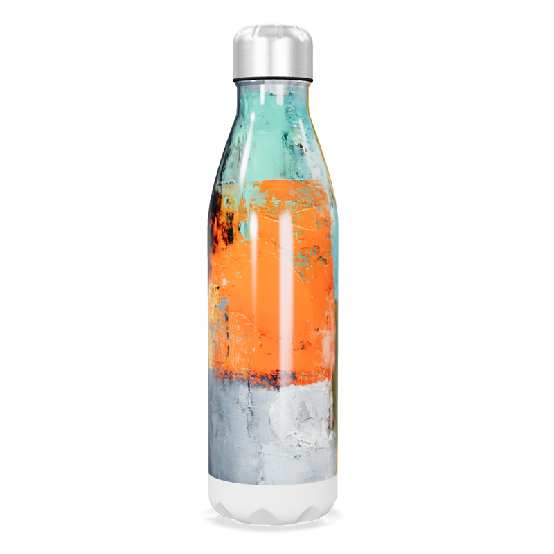 Garrafa Inox - Estampa Abstrata Colorida