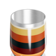 Copo Térmico Slim - Listras Coloridas Aço Inox