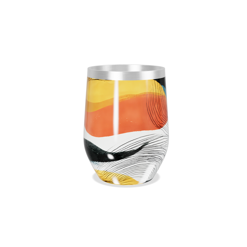 Copo Térmico Slim - Estampa Colorida Abstrata