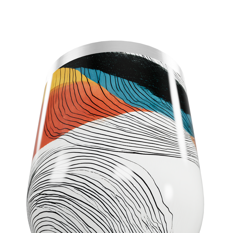 Copo Térmico Slim - Estampa Colorida Abstrata