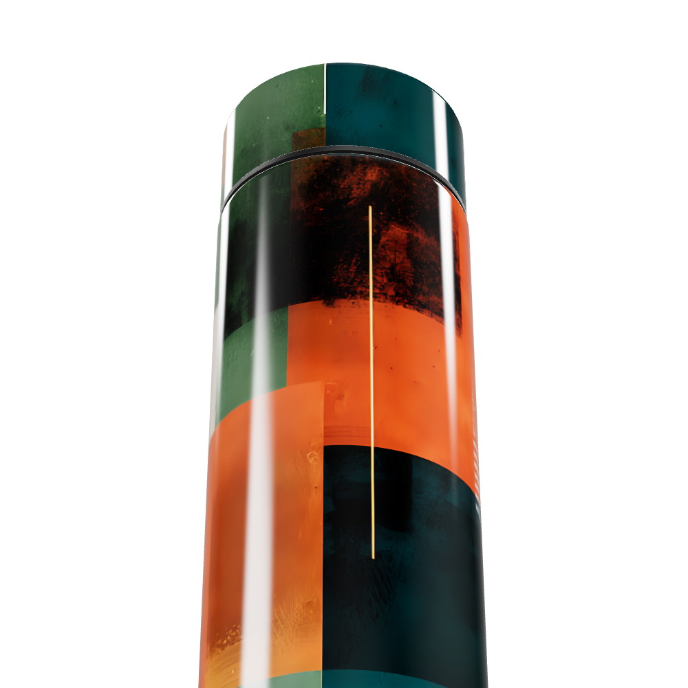 Garrafa Térmica Touch - Estampa Colorida Geométrica