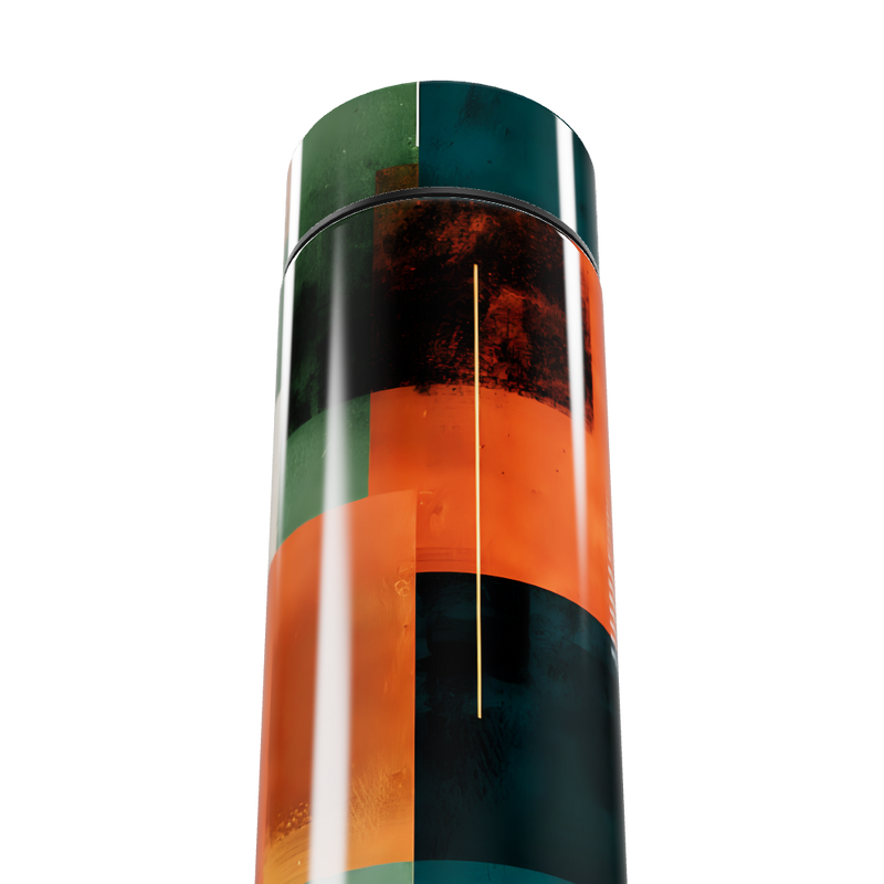 Garrafa Térmica Touch - Estampa Colorida Geométrica