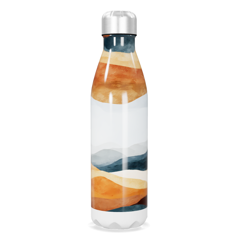 Garrafa Inox - Estampa Paisagem Colorida