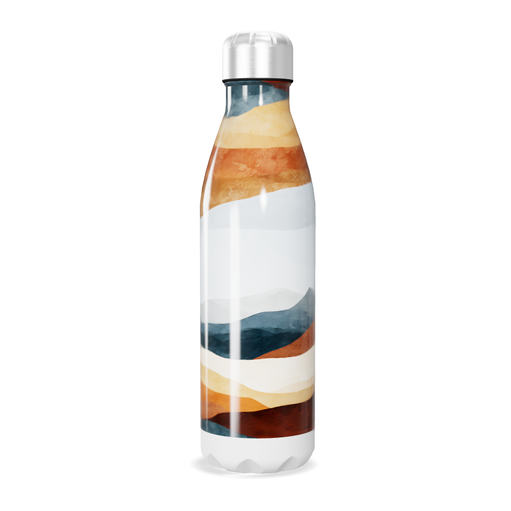 Garrafa Inox - Estampa Paisagem Colorida