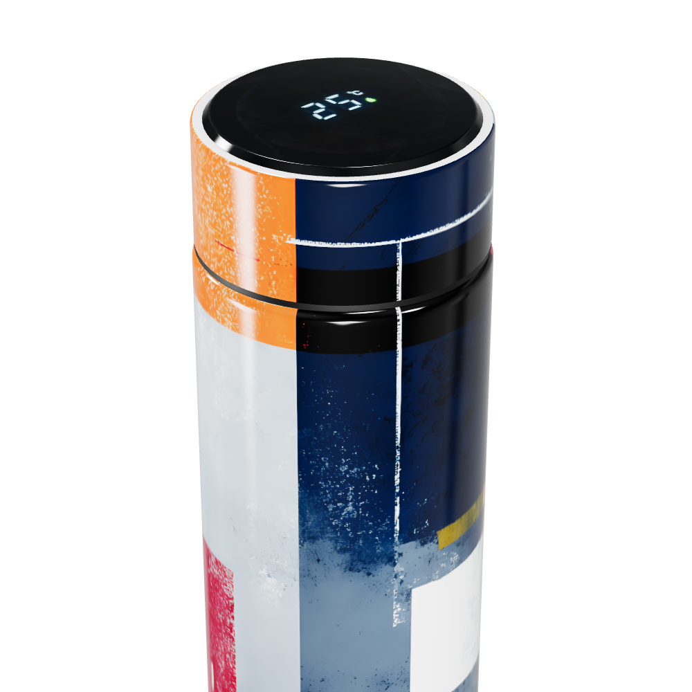 Garrafa Térmica Touch - Estampa Colorida Aço
