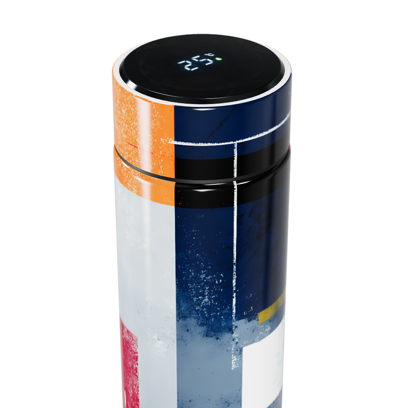 Garrafa Térmica Touch - Estampa Colorida Aço