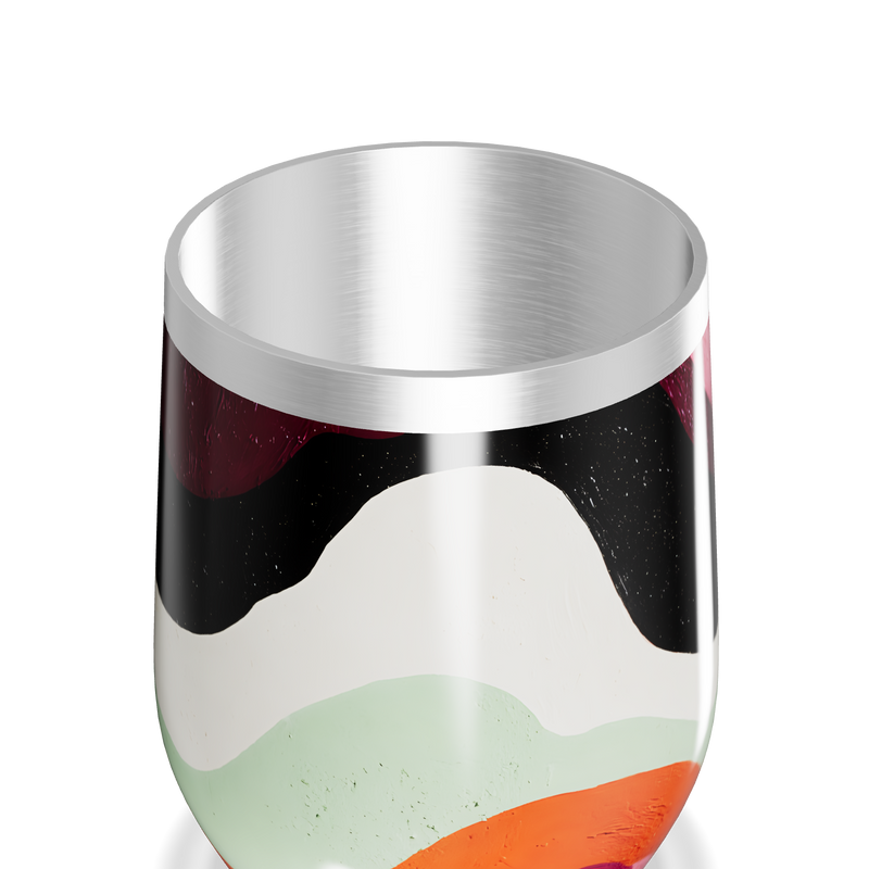 Copo Térmico Slim - Colorido Abstrato Aço Inox
