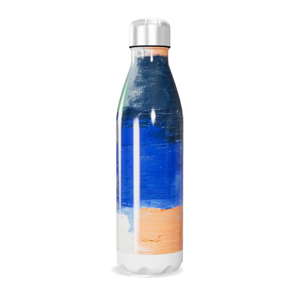 Garrafa Inox - Colorida com Estampa Abstrata