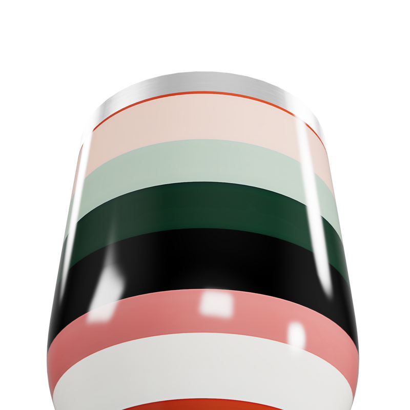 Copo Térmico Slim - Listras Multicoloridas