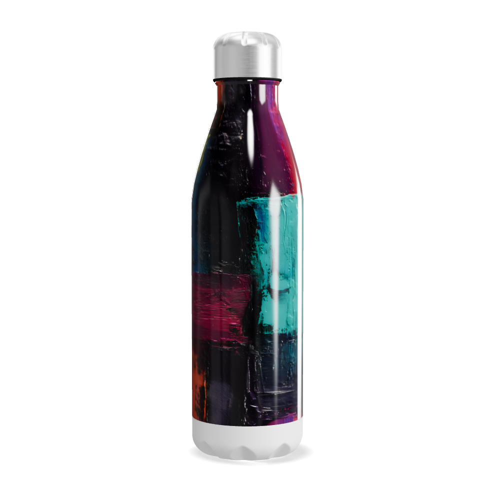 Garrafa Inox - Estampa Colorida Abstrata