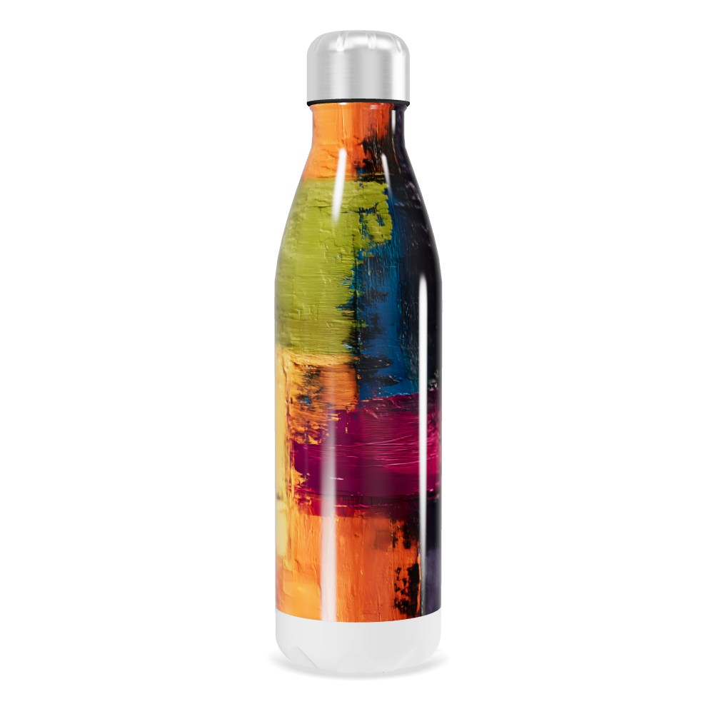 Garrafa Inox - Estampa Colorida Abstrata