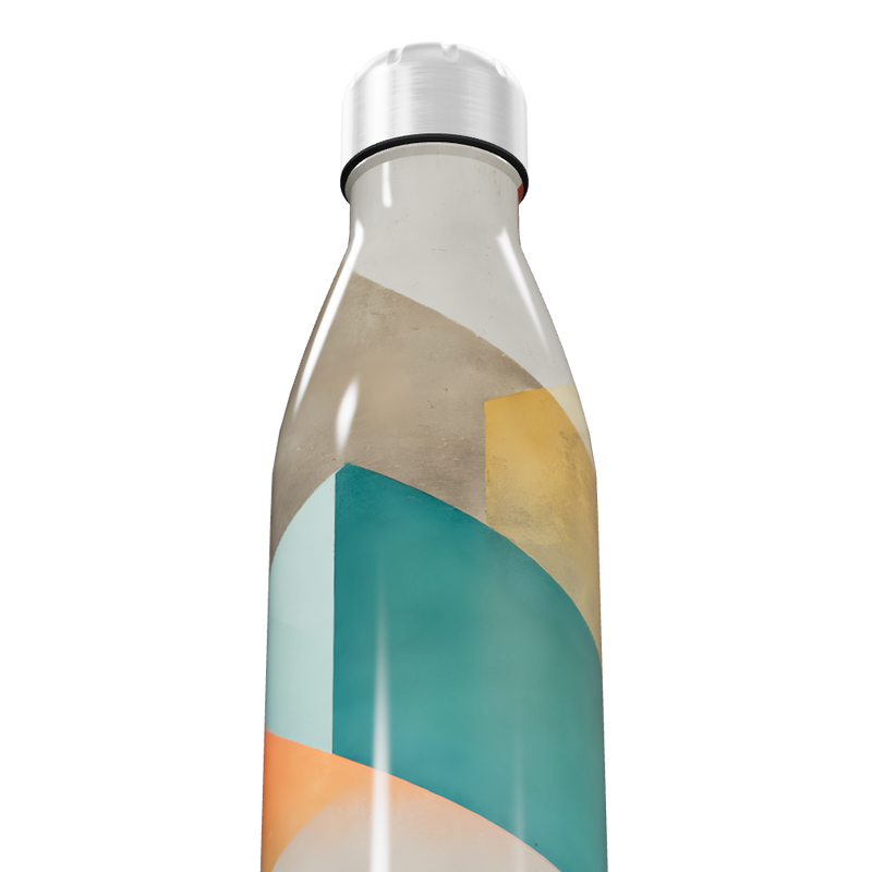 Garrafa Inox Estampada - Geométrica Colorida