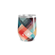 Copo Térmico Slim - Geométrico Colorido Aço Inox