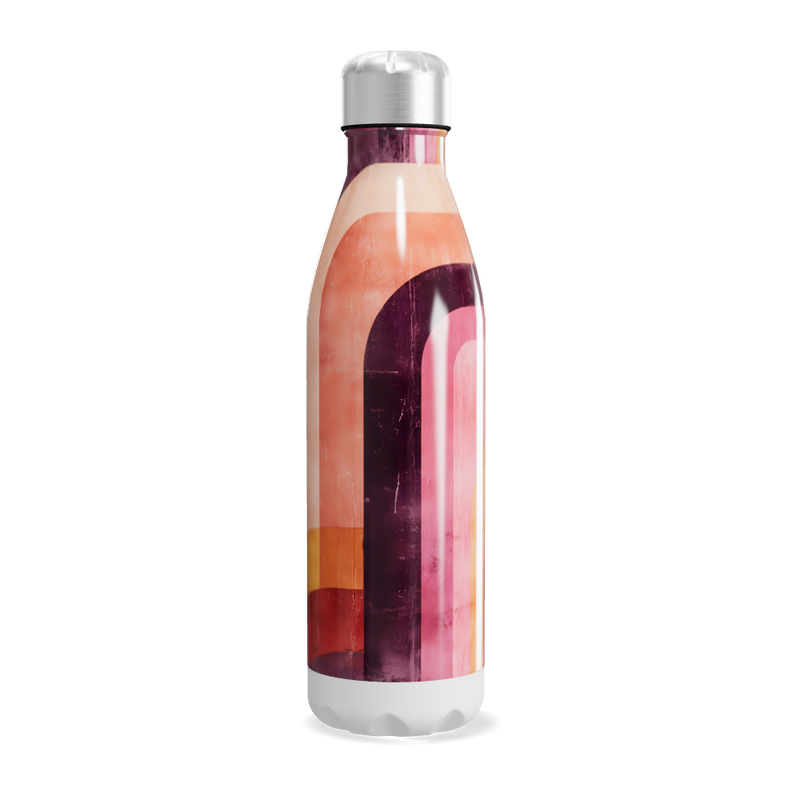 Garrafa Inox - Estampa Colorida Retro