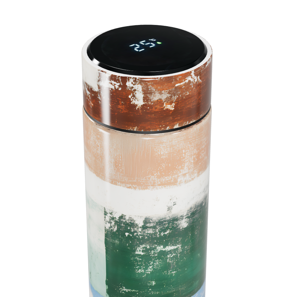 Garrafa Térmica Touch - Listras Multicoloridas