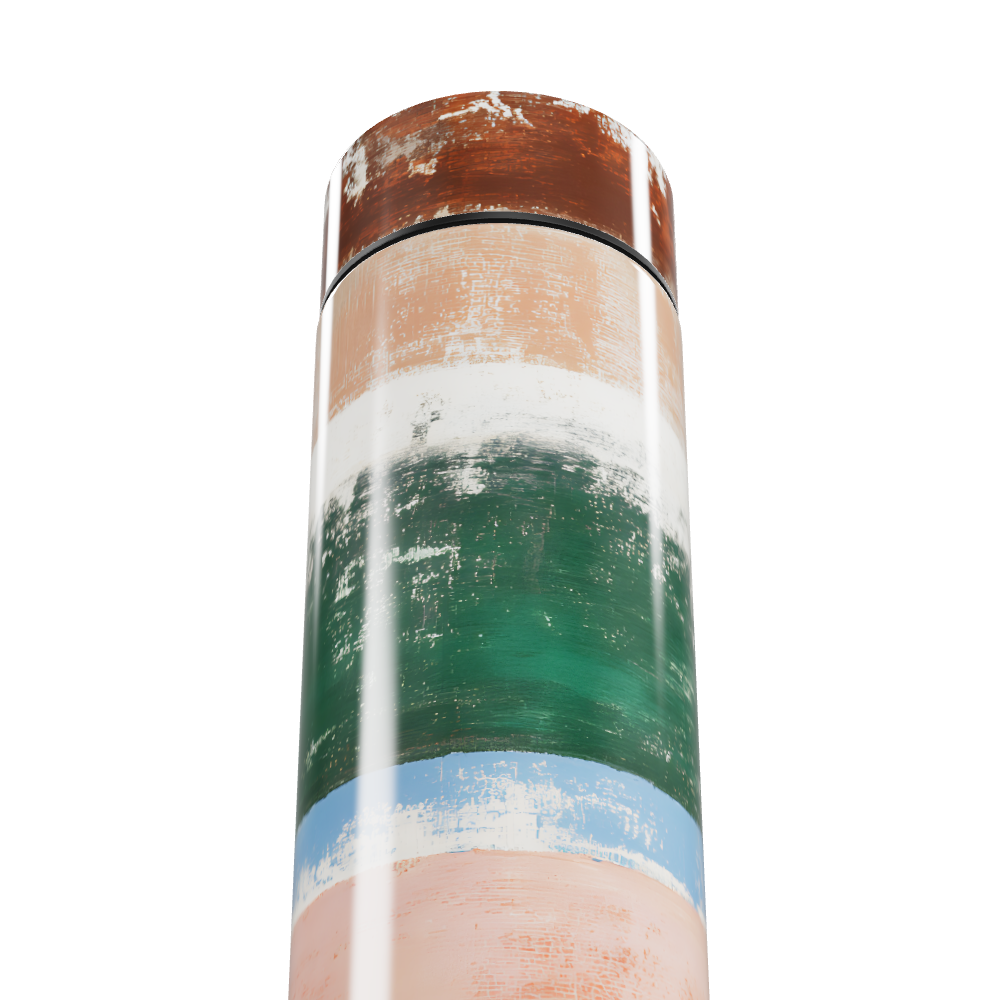 Garrafa Térmica Touch - Listras Multicoloridas