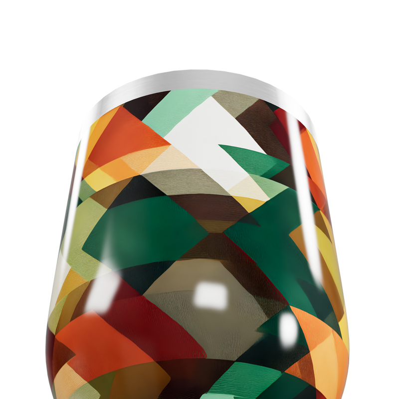 Copo Térmico Slim - Estampa Geométrica Colorida