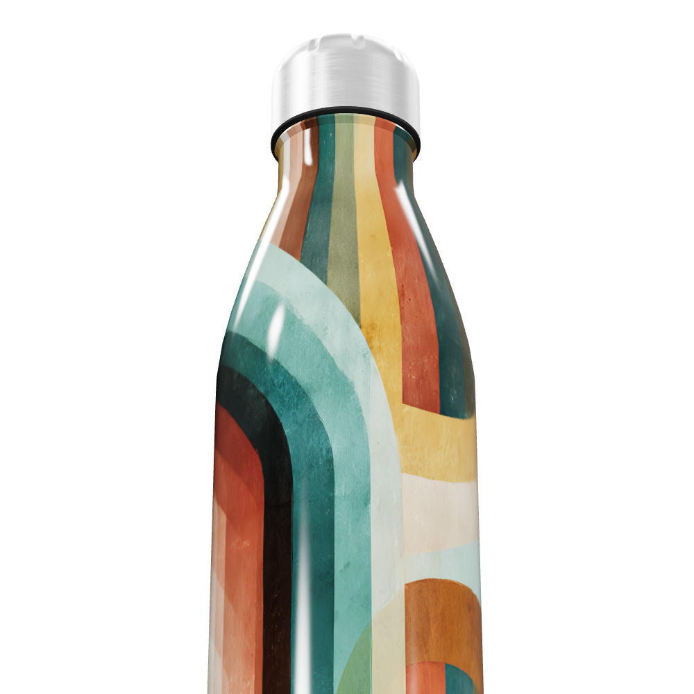 Garrafa Inox - Estampada Multicolorida