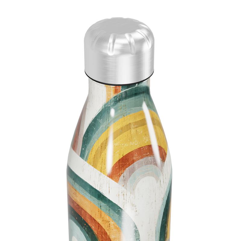 Garrafa Inox - Estampa Arco-íris Colorida