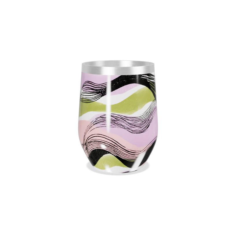 Copo Térmico Slim - Multicolorido Ondulado