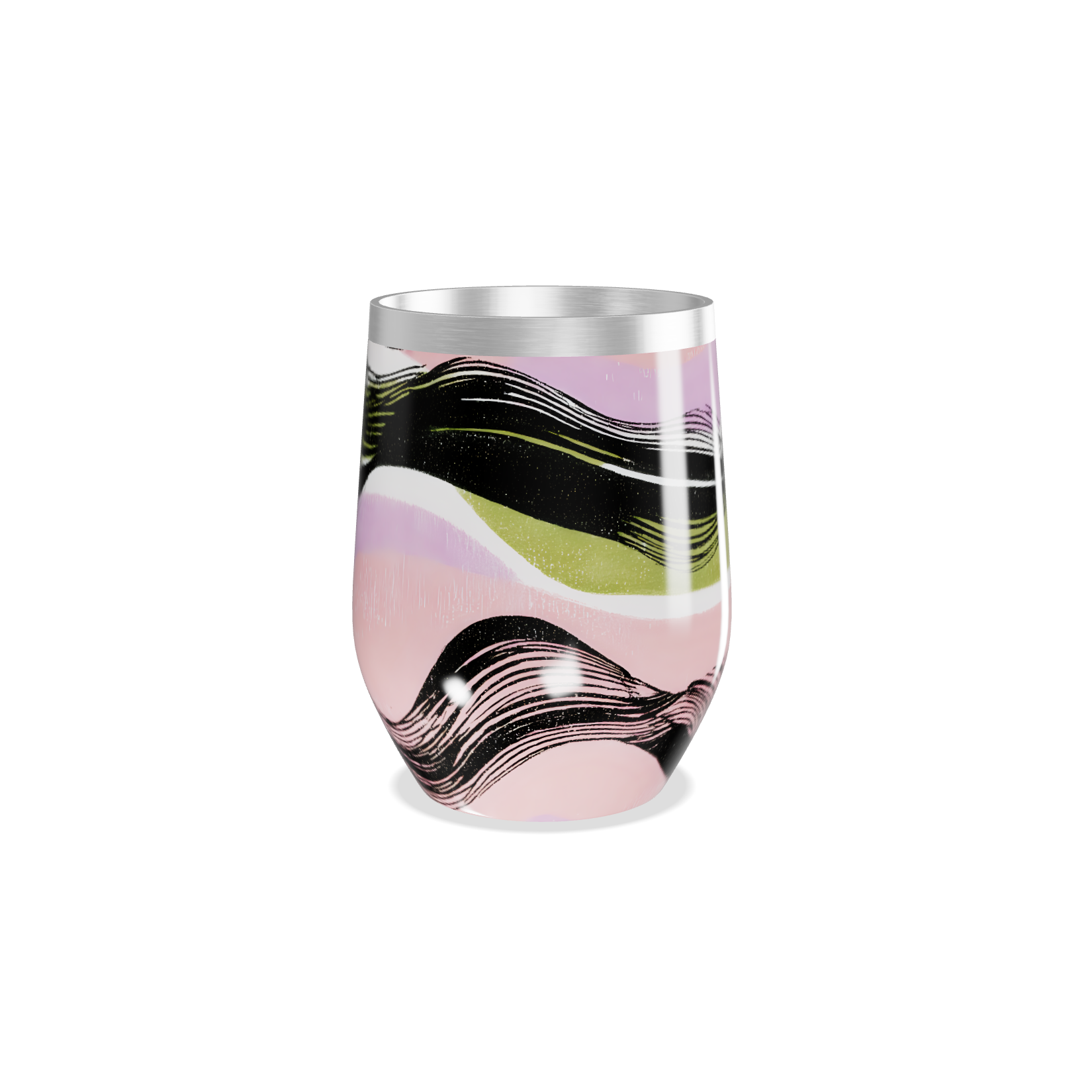 Copo Térmico Slim - Multicolorido Ondulado