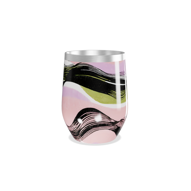 Copo Térmico Slim - Multicolorido Ondulado