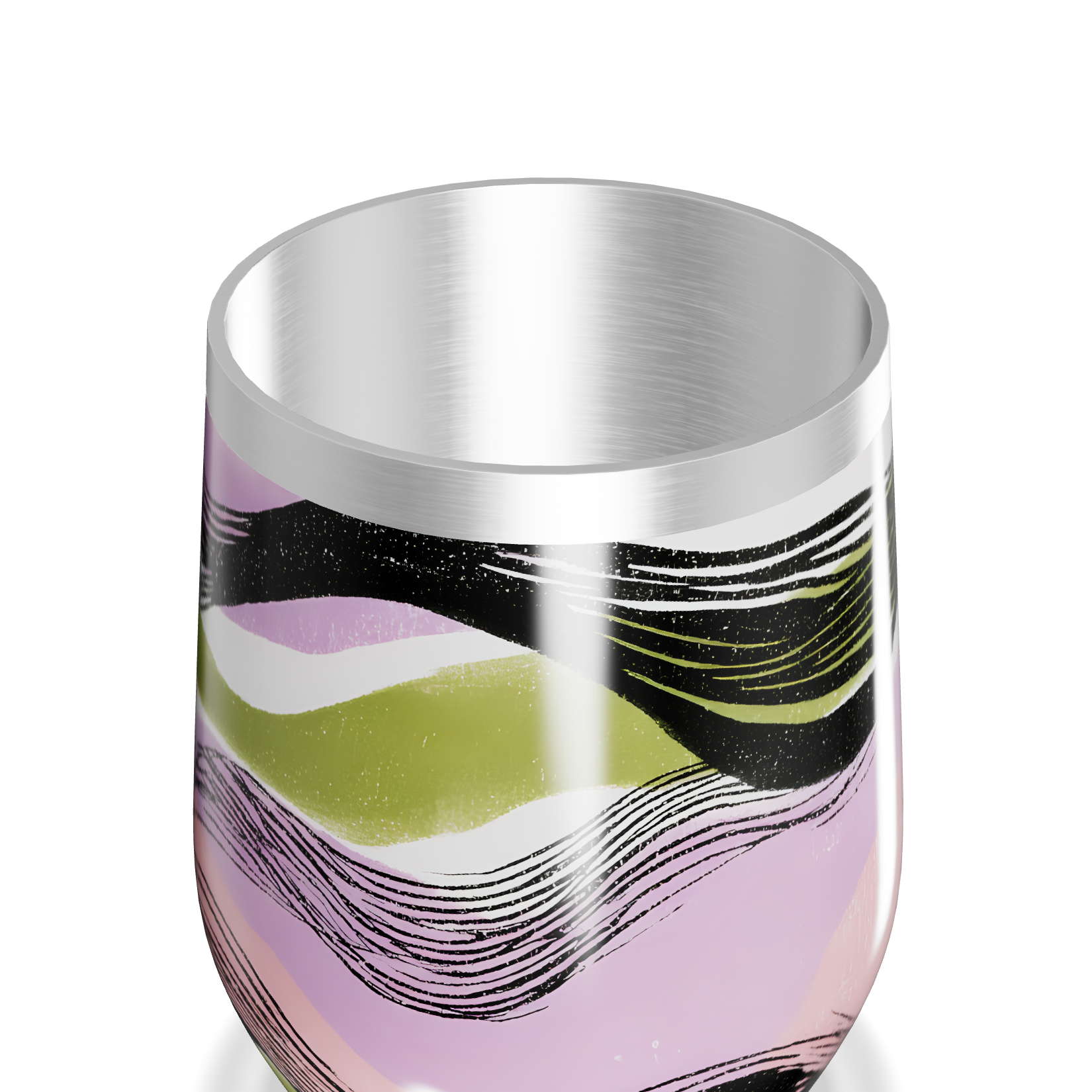 Copo Térmico Slim - Multicolorido Ondulado