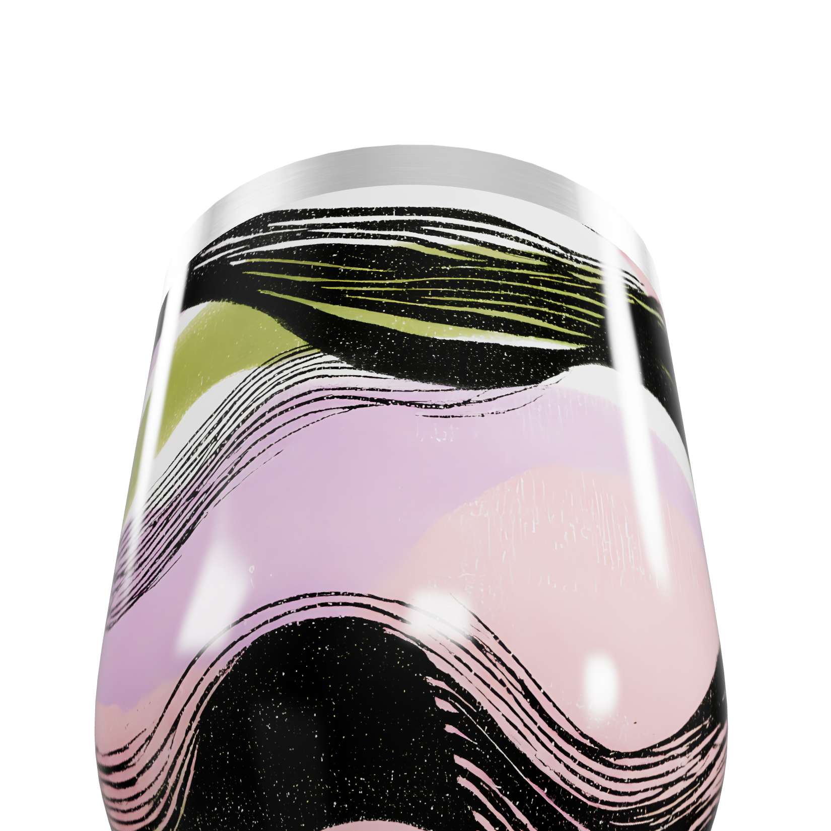 Copo Térmico Slim - Multicolorido Ondulado