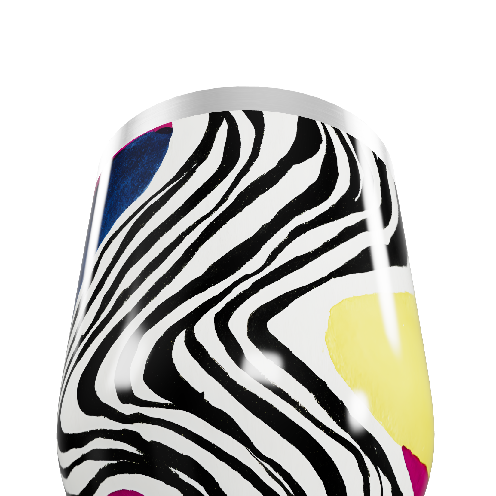 Copo Térmico Slim - Estampa Zebra Colorida