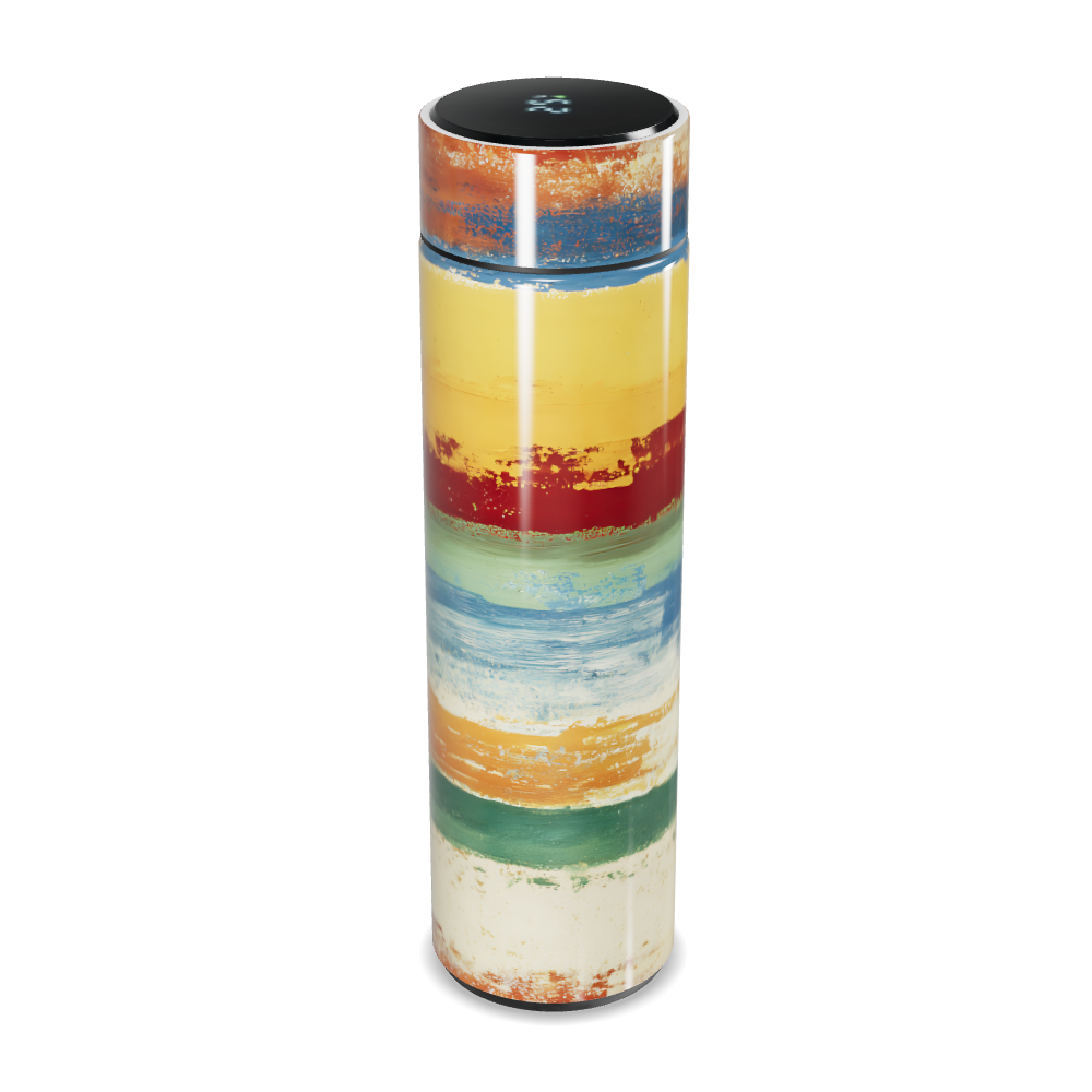 Garrafa Térmica Touch Listras Coloridas