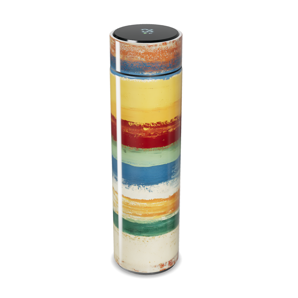 Garrafa Térmica Touch Listras Coloridas