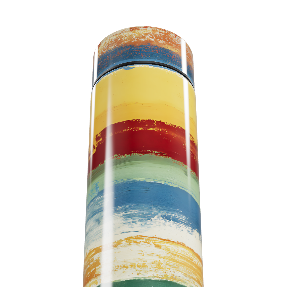 Garrafa Térmica Touch Listras Coloridas