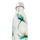 Garrafa Inox Flores Azul Branca