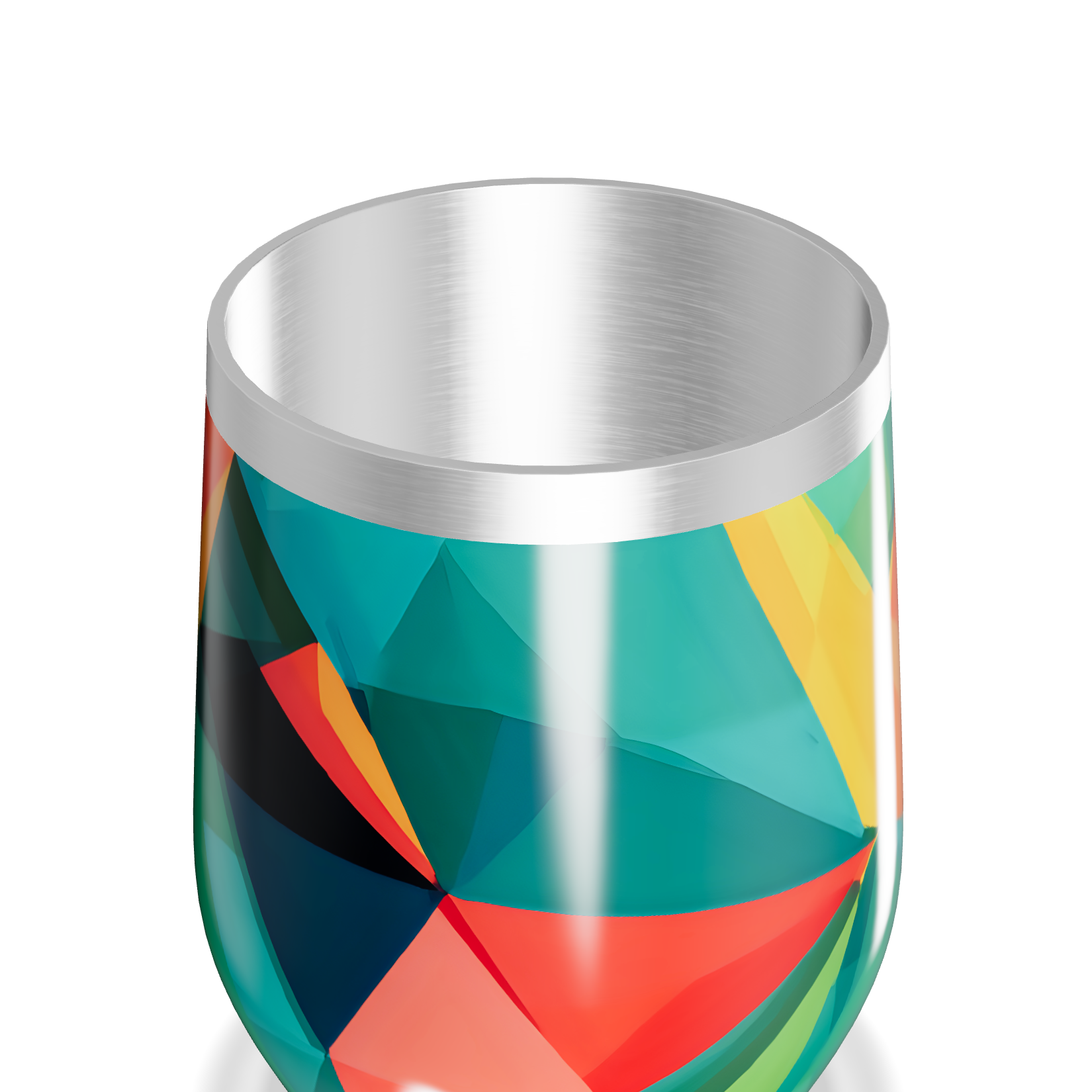 Copo Térmico Slim - Estampa Geométrica Colorida