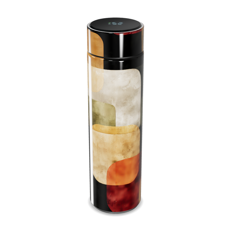 Garrafa Térmica Touch - Estampa Abstrata Colorida